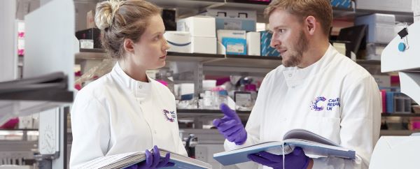 Scientists working in lab